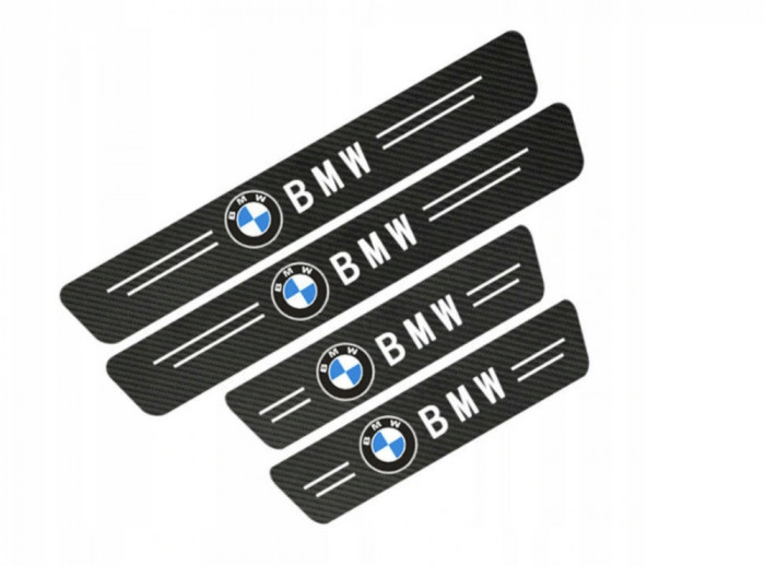 Autocolante de protecție a pragurilor de ușă BMW Carbon