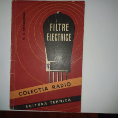 D.A. KONASINSKI "Filtre Electrice / Colectia RADIO" Editura TEHNICA 1958 / RARA