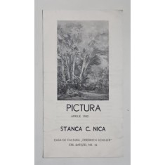 STANCA C. NICA , PICTURA , PLIANT DE EXPOZITIE , 1982