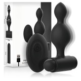 Cumpara ieftin Dop Anal cu Telecomanda, 10 Moduri de Vibratie, Silicon Medical, Fara BPA, Rezistent la Apa IPX6, pentru Senzatii si Placeri Unice, Usor de Curatat, S