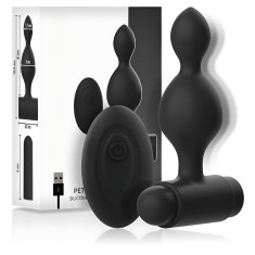 Dop Anal cu Telecomanda, 10 Moduri de Vibratie, Silicon Medical, Fara BPA, Rezistent la Apa IPX6, pentru Senzatii si Placeri Unice, Usor de Curatat, S