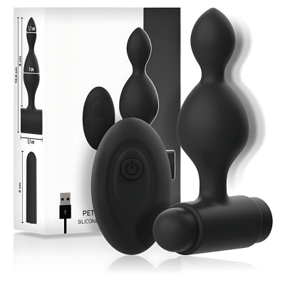 Dop Anal cu Telecomanda, 10 Moduri de Vibratie, Silicon Medical, Fara BPA, Rezistent la Apa IPX6, pentru Senzatii si Placeri Unice, Usor de Curatat, S foto