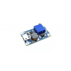 Modul DC-DC step up MT3608 cu microUSB 2A intrare 2-24V iesire 5-28V