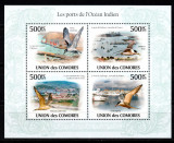 Ins. COMORE 2009, Fauna - Pasari, Vapoare, MNH, Nestampilat