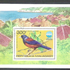 Madagascar 1975 Birds, perf. sheet, used R.006