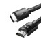 CABLU video Ugreen, &quot;HD119&quot; HDMI (T) la HDMI (T), rezolutie maxima 4K UHD (3840 x 2160) la 60 Hz, braided, 3m, negru &quot;40102&quot; (timbru verde 0.8 lei) -
