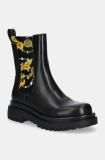 Versace Jeans Couture cizme Drew femei, culoarea negru, cu platforma, 77VA3S60 ZS867 G89