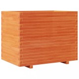 Cumpara ieftin Jardiniera de gradina, maro ceruit, 90x60x72 cm, lemn masiv pin