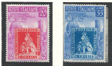 Italia 1951 Mi 826/27 MNH - 100 de ani de timbre, Nestampilat