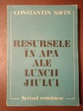 Constantin Savin - Resursele &icirc;n apă ale luncii Jiului
