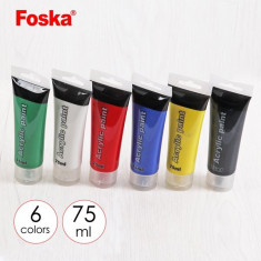 Set culori tempera acrilic Foska 6 culori x 75 ml foto