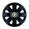 Set 4 Capace Roti, potrivite jantelor de R14, pentru Alfa Romeo, model Cosmos Negru, Autohelix MSA
