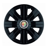Cumpara ieftin Set 4 Capace Roti Autohelix MSA&reg;, potrivite jantelor de R14, pentru Alfa Romeo, model Cosmos Negru