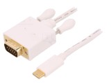 Adaptor USB-C la D-Sub 15pin 1m Alb