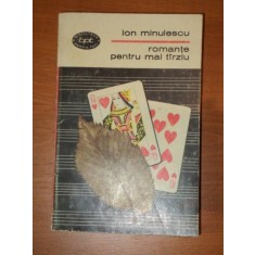 ROMANTE PENTRU MAI TARZIU de ION MINULESCU ,1967