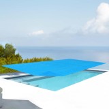 Solar Poolabdeckung Ferrarno 260x160 cm Blau eckig [en.casa] HausGarden Leisure