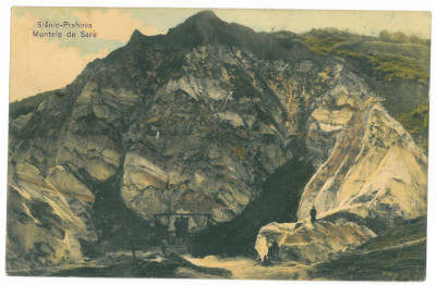 758 - SLANIC PRAHOVA, Salt Mountain, Romania - old postcard - used - 1907 foto