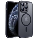 Husa iPhone 11 Pro Max Asteroid GSM PureFrost MagSafe, negru frost