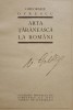 Ex libris VASILE GOLDIȘ:pe G. Oprescu, ARTA ȚĂRĂNEASCĂ LA ROM&Acirc;NI, Buc., 1922