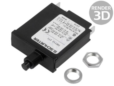 &amp;Icirc;ntrerupător supracurent SCHURTER TMT12-211 240V 13A SPST IP40 foto