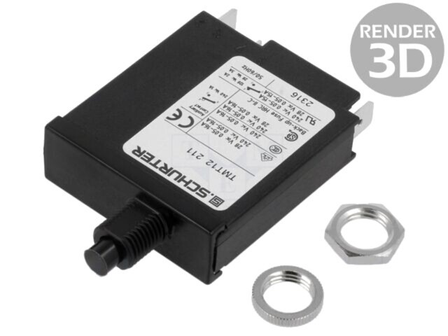 &Icirc;ntrerupător supracurent SCHURTER TMT12-211 240V 13A SPST IP40