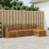 vidaXL Set de canapele de exterior 5 pcs natural 3384235
