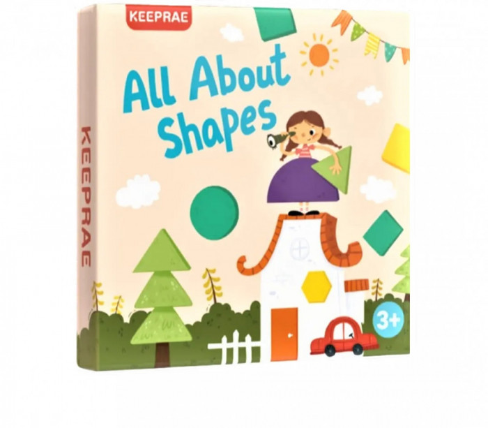 Joc educativ din lemn - All about shapes, 7Toys