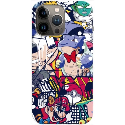 Husa compatibila cu Apple iPhone 12 Mini model Graffiti Cartoons, Silicon, TPU, Viceversa foto