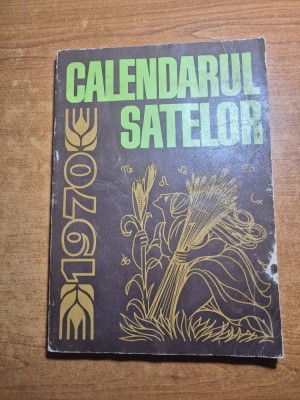 almanahul calendarul satelor - din anul 1970 foto