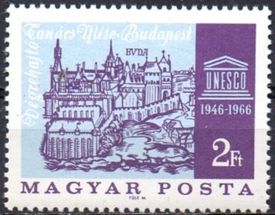 B1686 - Ungaria 1966 - Unesco neuzat,perfecta stare foto