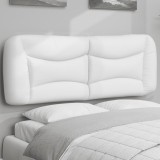 Cumpara ieftin Pernă pentru tăblie pat, alb, 140 cm, piele artificială