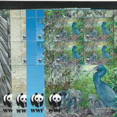 Penrhyn 2008- Fauna,WWF,Pasari,Coli suvenir,4 serii,MNH,Mi.611-614KB