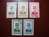 INDOCHINA 1942 SERIE PETAIN, Stampilat