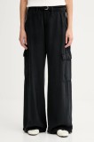 Levi&#039;s pantaloni BAGGY DAD CARGO culoarea negru, lat, high waist, 003IN