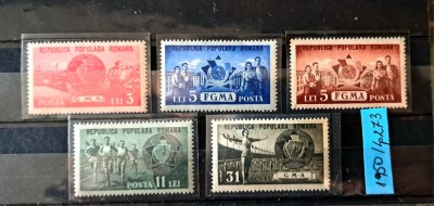 TIMBRE ROM&amp;Acirc;NIA MNH LP 273/1950 G.M.A -F.G.M.A. Serie simplă foto