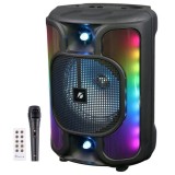 Cumpara ieftin Boxa Portabila KTS-1766 RGB, 8 inch, Bluetooth, USB, MicroSD, FM, Microfon, Telecomanda, Baterie 2400mAh, Autonomie 4h