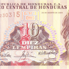 Bancnota Honduras 10 Lempiras 2004 - P86c UNC