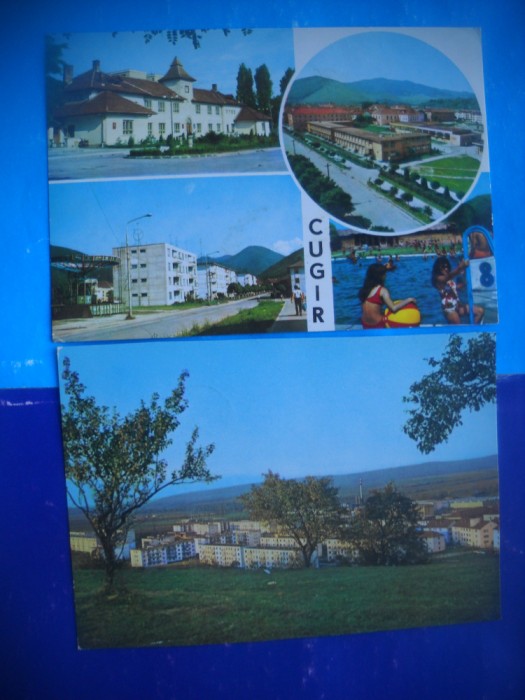 HOPCT LOT 2782 CUGIR - JUD ALBA -2 CARTI POSTALE-CIRCULATE
