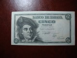 SPANIA 5 PESETAS 1948 AUNC