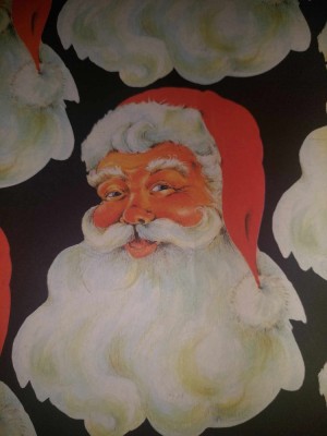 Plansa veche tip Afis,MOS CRACIUN,MOS GERILA,Santa Claus,Papai Noel,Father ChriT foto