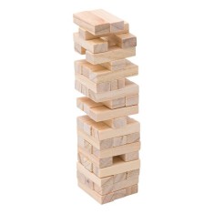 Joc Tumblin Tower, tip Jenga, din lemn, 45 piese, 4.5x1.5x1cm