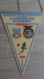 D9 - Fanion - fotbal - Steaua Bucuresti - Benfica Lisabona - CCE - 6 apr 1988