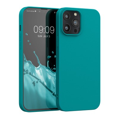 Husa pentru Apple iPhone 13 Pro Max, Silicon, Verde, 55971.113, kwmobile foto