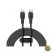Cablu Date si Incarcare USB-C - USB-C Baseus Pudding 100W 1.2m Negru P10355702111-00