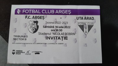Invitatie FC Arges - UTA foto
