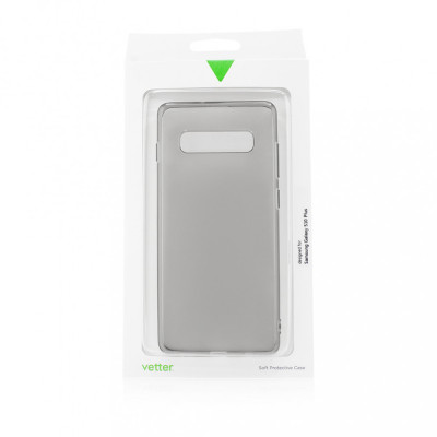 Husa de protectie Vetter pentru Samsung Galaxy S10 Plus, Soft Touch Ultra Slim, Grey foto