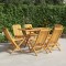 Gossi scaune de gradina pliante, 6 buc., 47x47x89 cm, lemn masiv tec