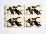4 x SUA Statele Unite ale Americii bloc de 4 val. MNH 1968 timbru Pasari Rate, Fauna, Nestampilat