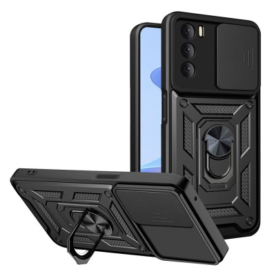 Husa Oppo A16 protectie camera Techsuit CamShield Series, negru foto