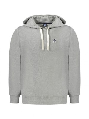 Hanorac barbati, cu mini logo, Regular fit, Gri, S foto